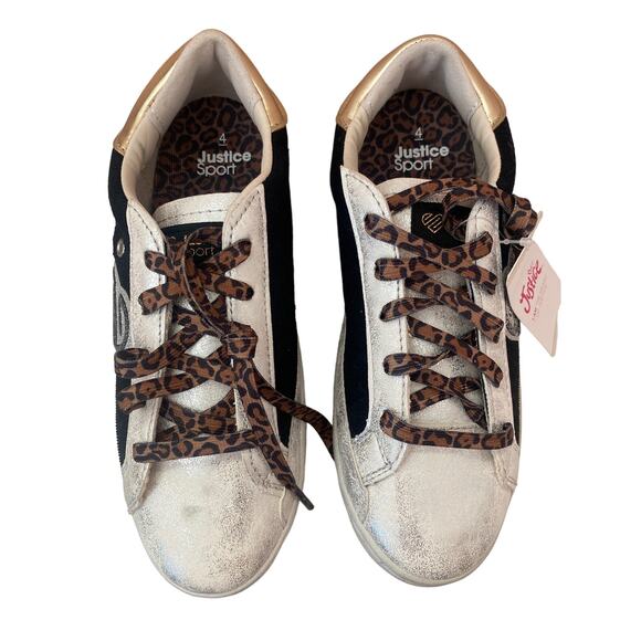 Justice Other - Justice Girls Low Top Sneakers size 4 NWT